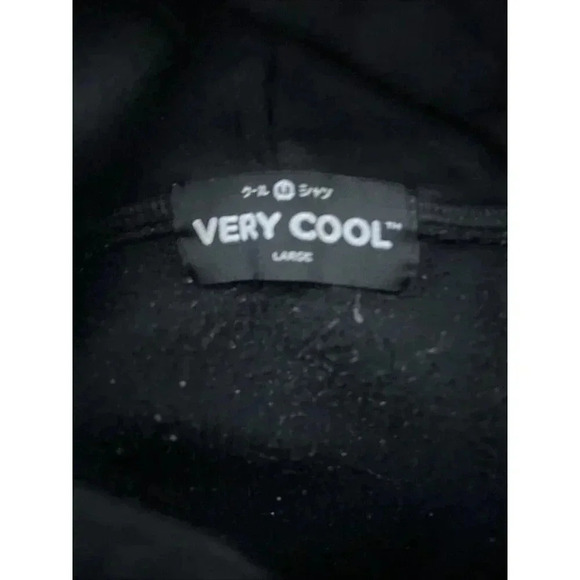Very Cool Men's Black Hoodie Very Cool Enboidered Size Large - Picture 5 of 7